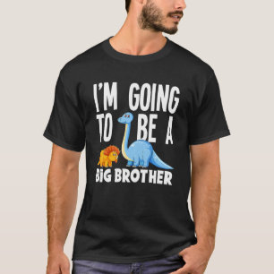 T-shirt Enfants Je vais être un grand frère Dino Dinosaur