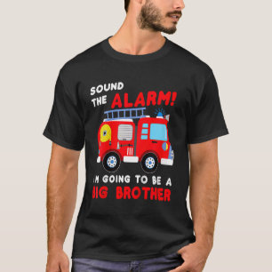 T-shirt Enfants Je vais être un grand frère Firetruck bébé