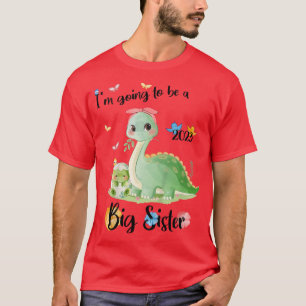 T-shirt Enfants Je vais être une grande soeur 2023 Grosses