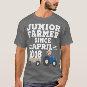 T-shirt Enfants Jeune Agriculteur Depuis Avril 2016 Annive