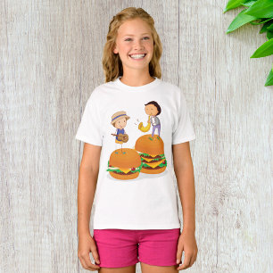 T-shirt Enfants jouant de la musique sur des cheeseburgers