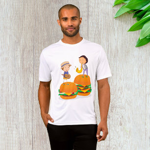 T-shirt Enfants jouant de la musique sur des cheeseburgers