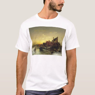 T-shirt Enfants jouant sur la glace