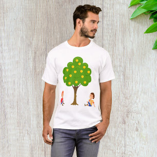 T-shirt Enfants joueuses assis sous un arbre de pomme