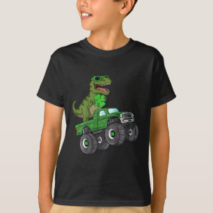 T-shirt Enfants Jour de la Saint Patrick T Rex équitation