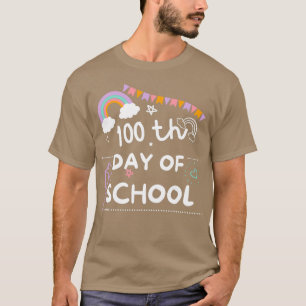 T-shirt Enfants Joyeux 100E Jour Sticker De L'École