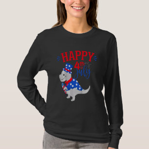 T-shirt Enfants Joyeux 4 juillet Toddler T-Rex Dinosaur Di
