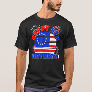 T-shirt Enfants Joyeux 6e anniversaire 4 juillet Vintage 1
