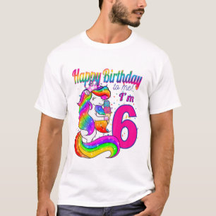 T-shirt Enfants Joyeux anniversaire pour moi J'ai 6 (6) an