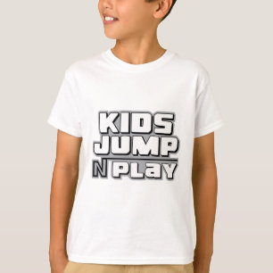 T-shirt Enfants Jump N Jouer typographie personnalisée t-s