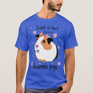 T-shirt Enfants Juste une fille qui aime Guinée Cochons An