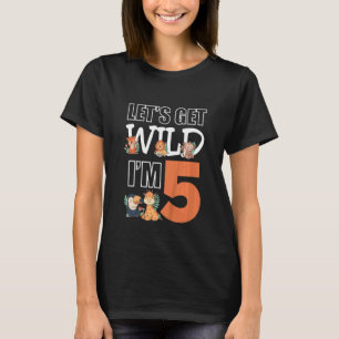 T-shirt Enfants Laissons Wild Im 5 Animaux Anniversaires d