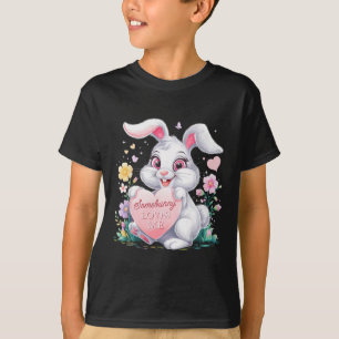 T-shirt Enfants Lapin Pâques Rabin Pastel Design Printemps