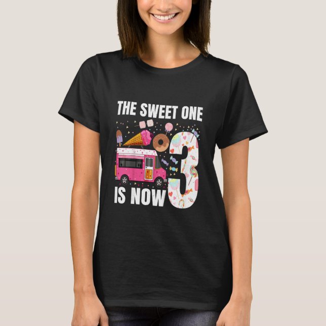 T-shirt Enfants Le sucré Un est maintenant 3 ans 3e annive (Devant)