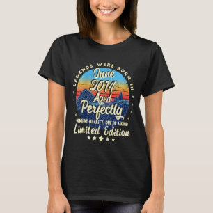 T-shirt Enfants Légendes Sont Nés En Juin 2014 8 Ans