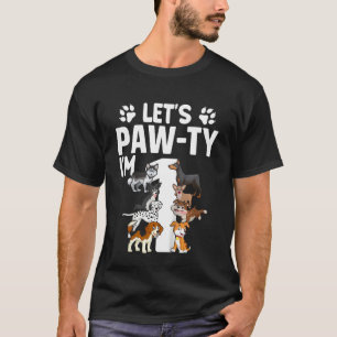 T-shirt Enfants Lets Pawty I'm 1 Chien Chien Chien Chien 1