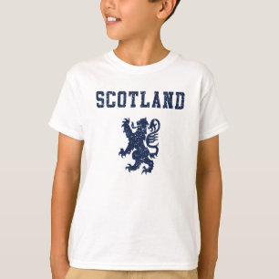 T-Shirt Enfants Lion Déchaîné Écossais
