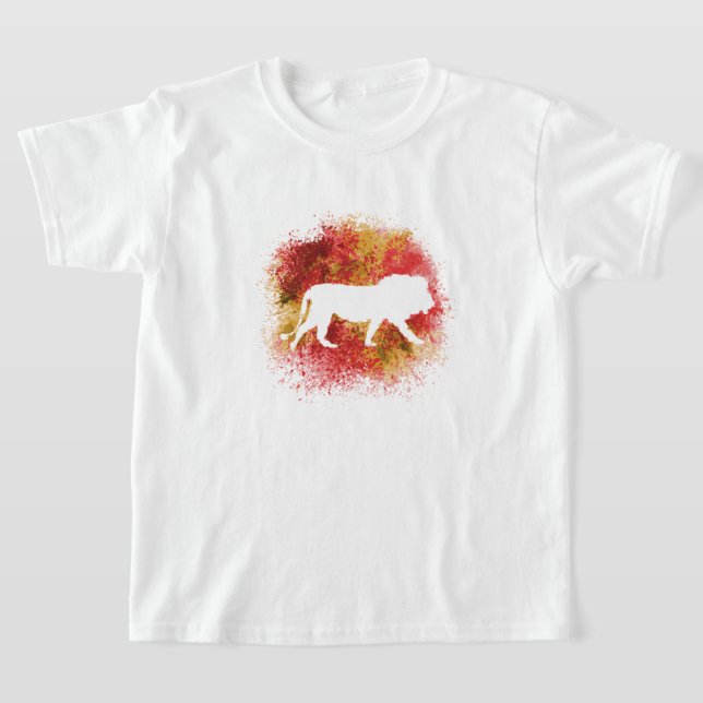 T-shirt Enfants Lion Rouge (Poser)