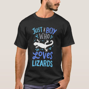 T-shirt Enfants Lizard Juste Un Garçon Qui Aime Les Lizard