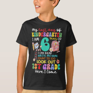T-shirt Enfants Ma Dernière Journée De Maternelle 6 Ans 1E