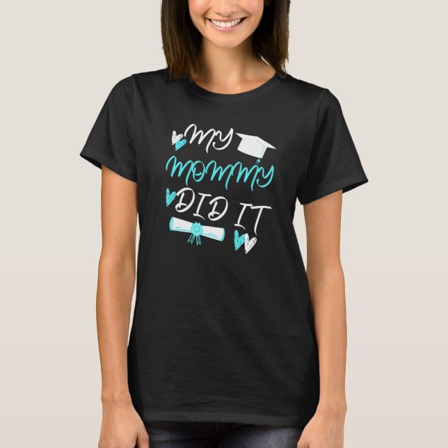 T-shirt Enfants Ma maman L'A Fait Diplômé Maman Prou (Devant)
