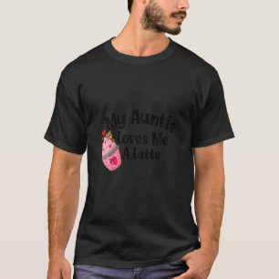 T-shirt Enfants ma tante m'aime une tante latte art pour l