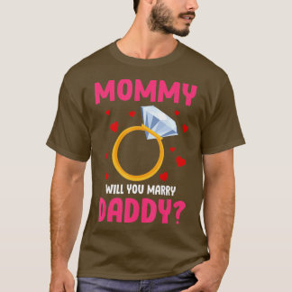 T-shirt Enfants Maman Tu Épouses Mon Père Mariage Drôle