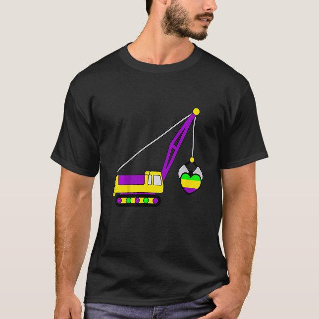 T-shirt Enfants Mardi Gras Gras Grue Carnival Levant Carni (Devant)
