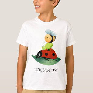 T-shirt Enfants mignonne Rouge coccinelle Abeille insecte 