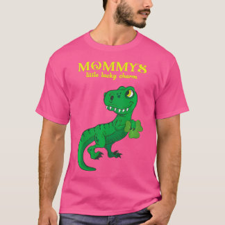 T-shirt Enfants Mignonne St Patrick'S Day Clover Boys Dino