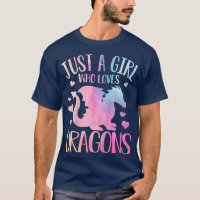 Enfants Mignonnes Juste Une Fille Qui Aime Dragons