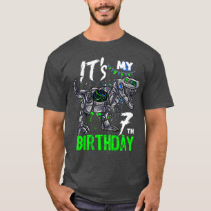 T-shirt Enfants Mon 7e anniversaire Dino TRe 7 ans Naissan