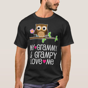 T-shirt Enfants Mon Grammy et Grampy Aime moi Owl