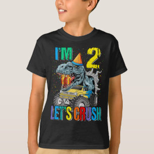 T-shirt Enfants Monster Camion 2 ans Tee 2e anniversaire G