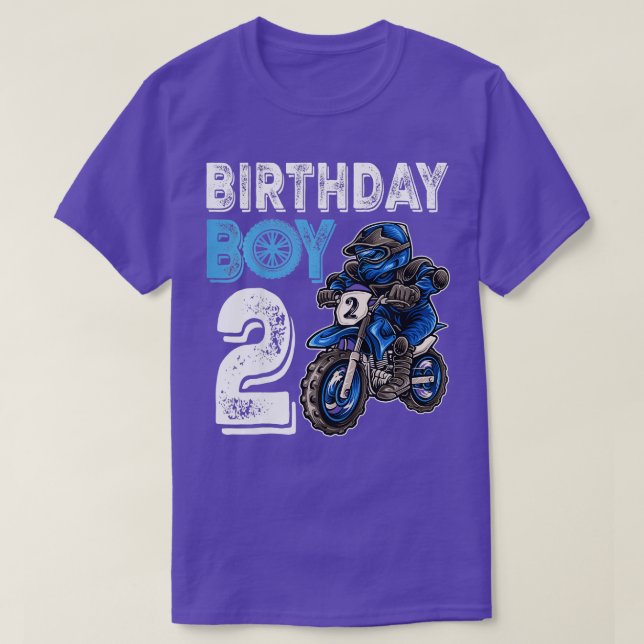 T-shirt Enfants Motocross MX 2e cadeau 2 ans Vélo de voyag (Design devant)