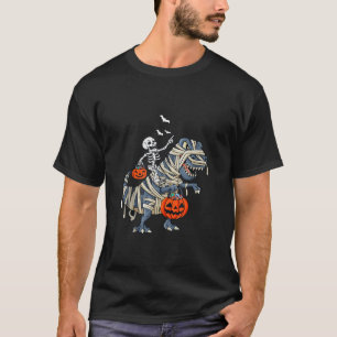 T-shirt Enfants Mummy Dinosaur T Rex Skeleton Candy Bats H