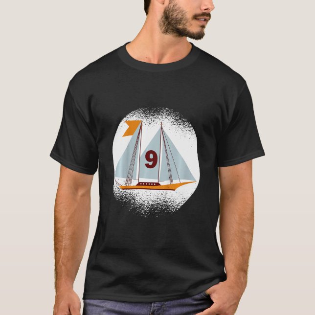 T-shirt Enfants Navire Capitaine Chef de navire Bateau Ich (Devant)