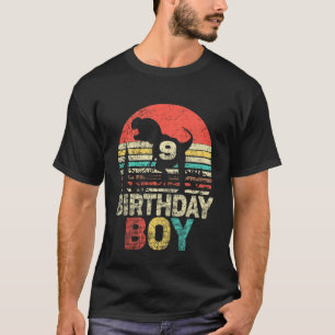 T-shirt Enfants Neuvième anniversaire Dinosaur 9 ans Garço