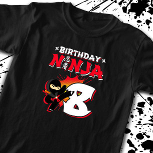 T-shirt Enfants Ninja Cadeau de fête d'anniversaire - 8 an
