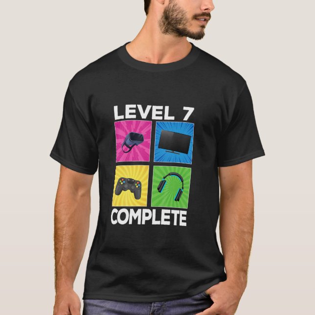 T-shirt Enfants Niveau 7 Complète Super 2015 Jeu 7E Annive (Devant)