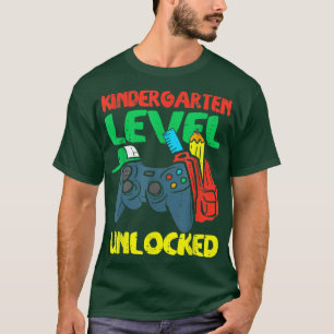 T-shirt Enfants Niveau Gardergarten Déverrouillé Jeu vidéo