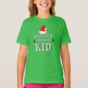 T-shirt Enfants Noël Novel Cadeau PÈRE NOËL FAVORITE ENFAN
