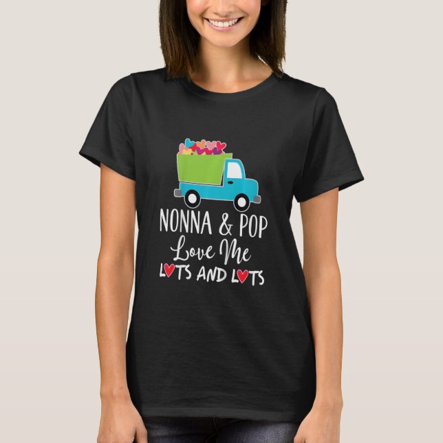 T-shirt Enfants Nonna Et Pop Love Me Camion Grandson (Devant)