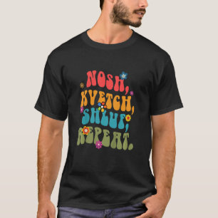 T-shirt Enfants Nosh Kvetch Shluf Répéter le Baby shower y
