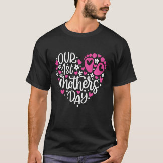 T-shirt Enfants Notre 1ère Fête des Mères Pour Enfants Gar