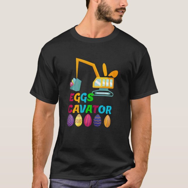 T-shirt Enfants OEufs Cavateur Excavateur OEufs Chasse Tod (Devant)