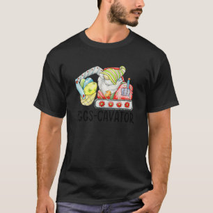 T-shirt Enfants OEufs Cavateur Lapin de Pâques Excavateur