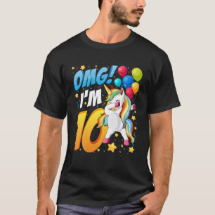 T-shirt Enfants Ofish 10 - mignon 10e anniversaire de pêch