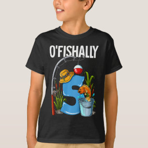 T-shirt Enfants O'fishally 5 ans 5e anniversaire pêche