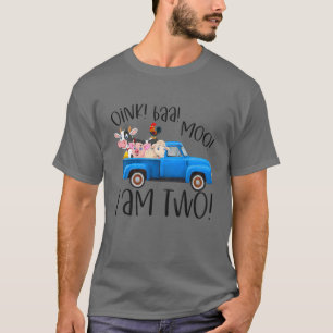 T-shirt Enfants Oink Baa Moo Je Suis Deux Animaux De Ferme